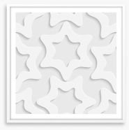 White on White Framed Art Print 63913552