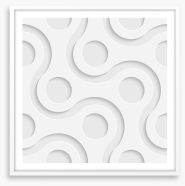 White on White Framed Art Print 63913555