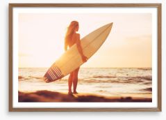 Surfer girl Framed Art Print 63938770