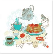 Morning tea Art Print 64309895