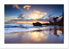 Beach sunrise at Noraville Art Print 64410242