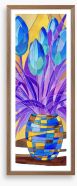 Tulips in a vase Framed Art Print 64571729
