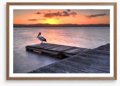 Sunset at Long Jetty Framed Art Print 64933614