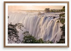 Zambezi River falls Framed Art Print 65039813