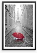 The streets of Paris Framed Art Print 65130682