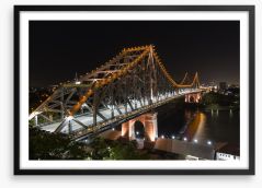 The Story Bridge by night Framed Art Print 65376626