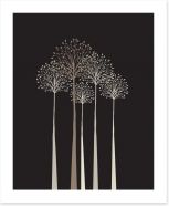 Elegant trees Art Print 65638548