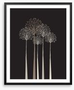 Elegant trees Framed Art Print 65638548