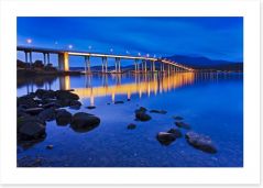 Tasman Bridge reflections Art Print 65992617