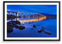 Tasman Bridge reflections Framed Art Print 65992617