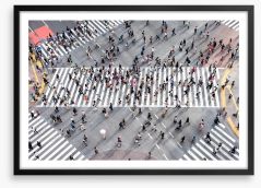 Tokyo crossing Framed Art Print 66879025