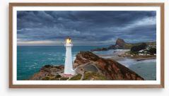 Castle Point lighthouse Framed Art Print 66913725