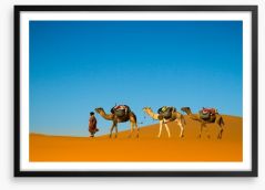 Camel caravan Framed Art Print 67151674