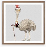 The old ostrich Framed Art Print 67168917