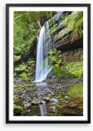 Rainforest cascade Framed Art Print 67481584