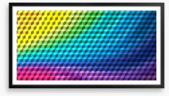 Cubic rainbow Framed Art Print 67494863