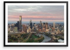A Melbourne morning Framed Art Print 67645990