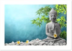 Buddha in meditation Art Print 68018834
