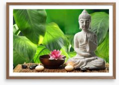 Buddha in meditation Framed Art Print 68464506
