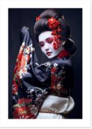 Traditional geisha Art Print 68653402