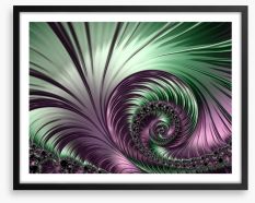 Shimmer and swirl Framed Art Print 68826538