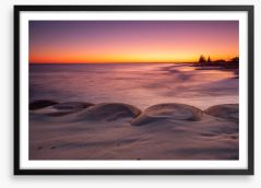 Sunrise beach Framed Art Print 69033028