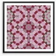 Kaleidoscope pinks Framed Art Print 69205114