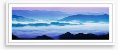 Mountain sunrise panorama Framed Art Print 69494889