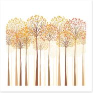 Autumn trees Art Print 69579622