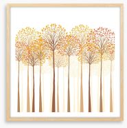 Autumn trees Framed Art Print 69579622
