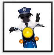 Police dog Framed Art Print 69657981