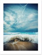 Dramatic storm seascape Art Print 69846786