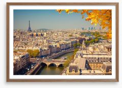 Autumn glow in Paris Framed Art Print 70531076