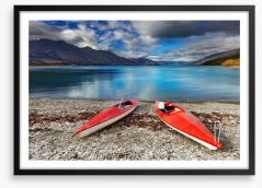 Two canoes Framed Art Print 70549857