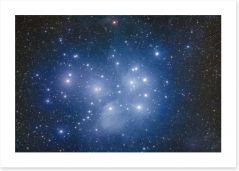 The Pleiades cluster Art Print 71089261