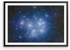The Pleiades cluster Framed Art Print 71089261