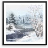 Snowscape Framed Art Print 72179689