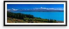 Lake Pukaki panorama Framed Art Print 72940655