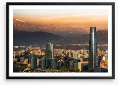 Santiago de Chile Framed Art Print 73482528