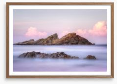 Statis Rock seascape Framed Art Print 74128546