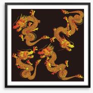 Dragons Framed Art Print 74566365