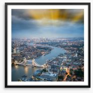 Last rays over London Framed Art Print 75146337