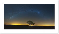 Lone tree under the Milky Way Art Print 75253440