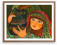 Girl with a jug Framed Art Print 75336614