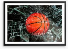 Basketball smash Framed Art Print 75565111