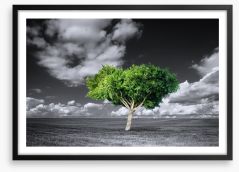 The green tree Framed Art Print 75661317