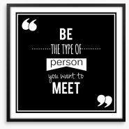 The type of person Framed Art Print 75738471