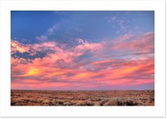 Soft outback sunset Art Print 77133903