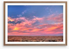 Soft outback sunset Framed Art Print 77133903