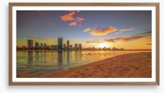 Golden Perth sunrise Framed Art Print 77854831